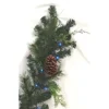 Holiday Living Cedar Christmas Garland Green And Red LED 9-ft