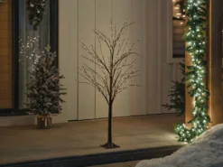 Holiday Living Christmas Tree Twig Pre-Lit Brown 5-ft