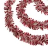 Northlight 50-ft X 4-in Red And White Wide Cut Snowblush Tinsel Christmas Garland
