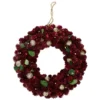 Northlight 12-in Red Pine Cone And Berry Artificial Christmas Wreath