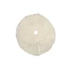 IH Casa Decor 48-in White Fleece Sequined Tree Christmas Tree Skirt