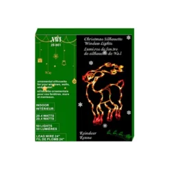 IH Casa Decor Lighted Christmas Reindeer Silhouette For Window