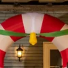 Outsunny 9-ft Inflatable Christmas Candy Archway With LED