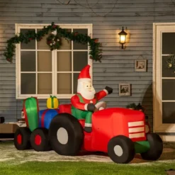 Outsunny 4.76-ft Santa Claus Christmas Inflatable