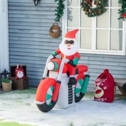 Outsunny 4.79-ft Santa Claus Christmas Inflatable