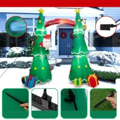 Costway 10-ft H Lighted Inflatable Christmas Arch