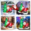 Costway 7-ft H Lighted Inflatable Christmas Tree With Santa Claus Chased By Dog