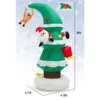Costway 8-ft H Lighted Inflatable Christmas Tree And Santa Claus