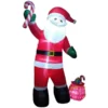 Northlight 8-ft Lighted Santa Claus With Toy Sack Christmas Inflatable