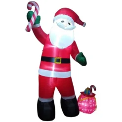 Northlight 8-ft Lighted Santa Claus With Toy Sack Christmas Inflatable