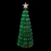 Northlight 4-ft Green Artificial Outdoor Christmas Tree With Colour Changing LED