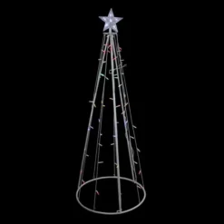 Northlight 5-ft Pre-Lit Cone-Shaped Christmas Tree With Multicolour LED
