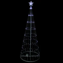 Northlight 12-ft Pre-Lit Freestanding Cone-Shaped Christmas Tree With White LED