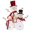 Northlight Lighted Tinsel Christmas Snowmen Family Set Of 3
