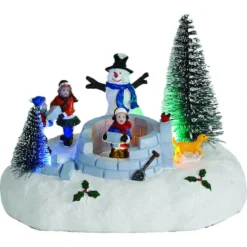 Carole Towne Christmas Scene LED Igloo 7.09-in X 4.92-in X 5.71-in