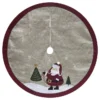 Holiday Living Christmas Tree Skirt With Santa 48-in