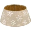 Holiday Living 26-in Christmas Tree Festive Tree Collar With White Snowflakes